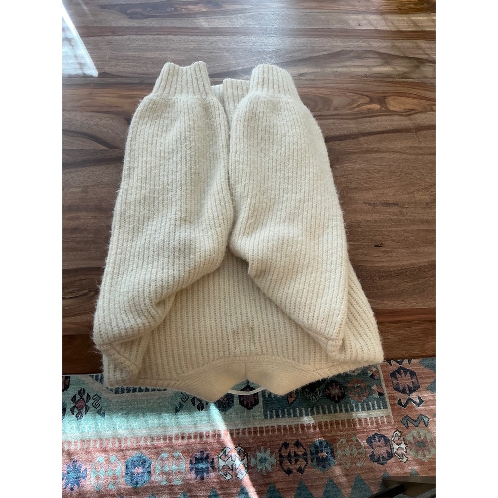 GAP Cream Ribbed Button-Front Cardigan - Picture 7 of 8
